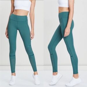 Lilybod Heidi Perforated Legging in Jade Mist